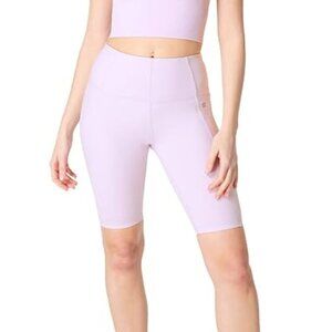 Sweaty Betty Super Soft 9" Biker Short in Mistflower Purple - NEW - Size 8-10